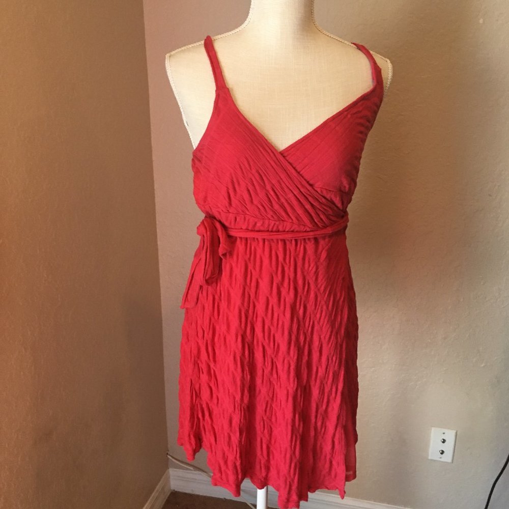 Free People Red Wrap Dress